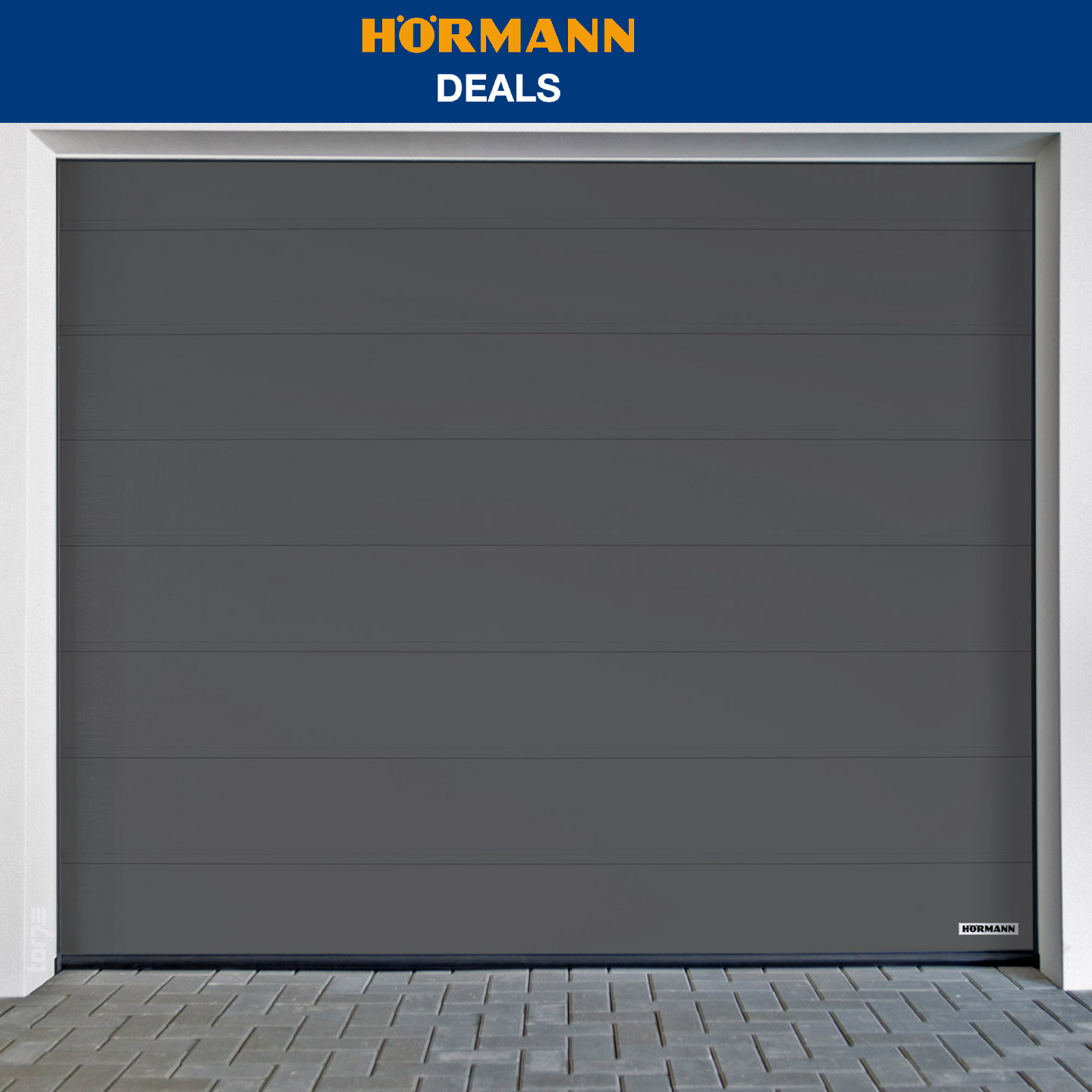 Hörmann garage door RenoMatic M-Ribbed Planar