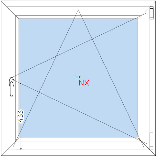 PVC Tilt and turn window