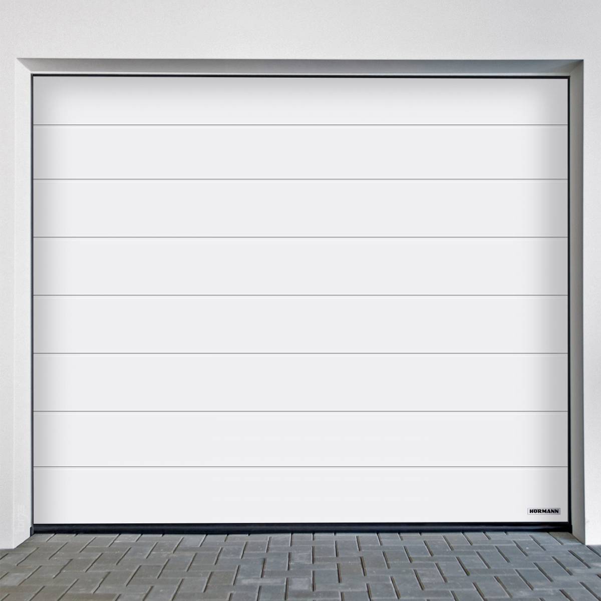 Hörmann garage door RenoMatic M-Ribbed Planar