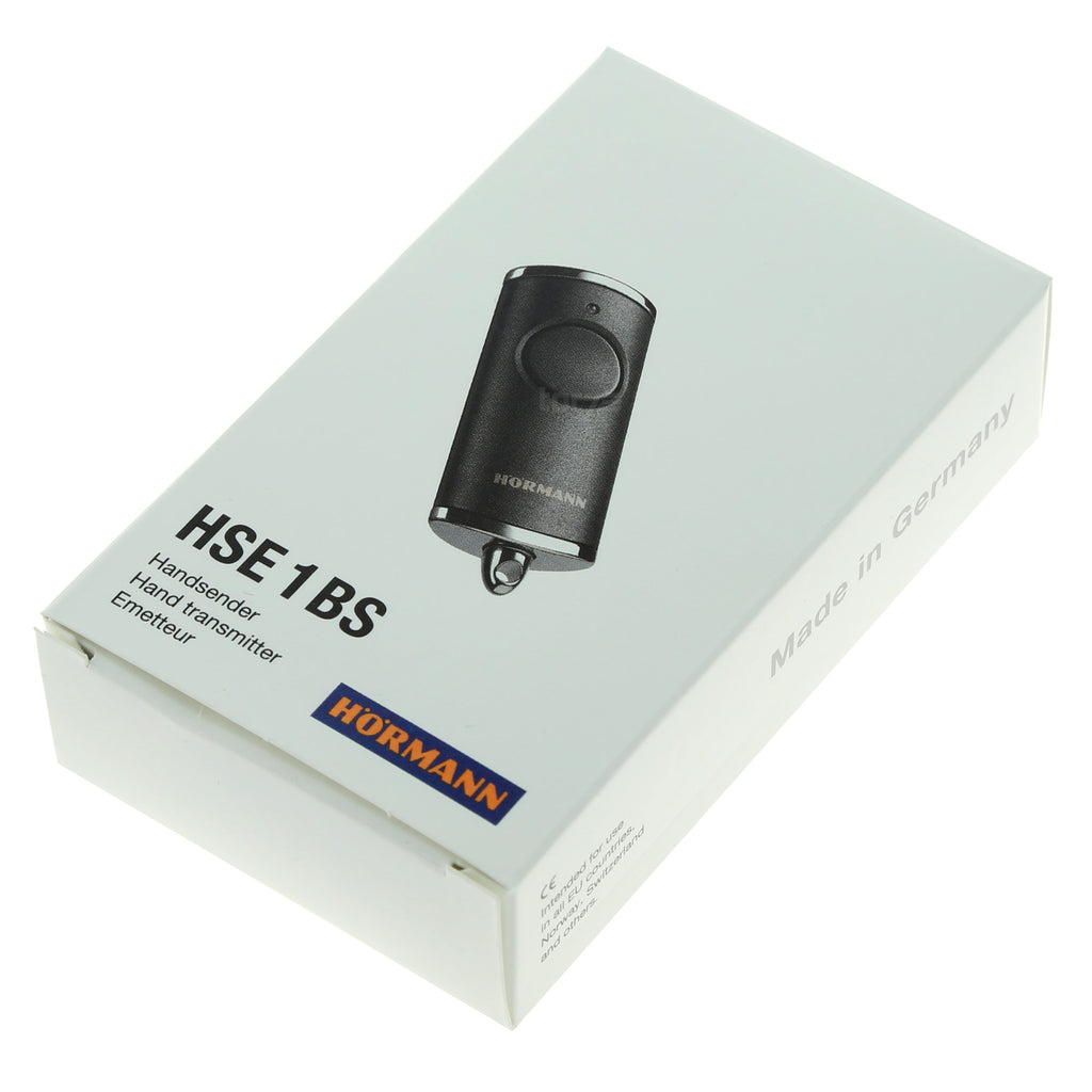 Hörmann HSE 1 handheld transmitter, BiSecur, black textured finish