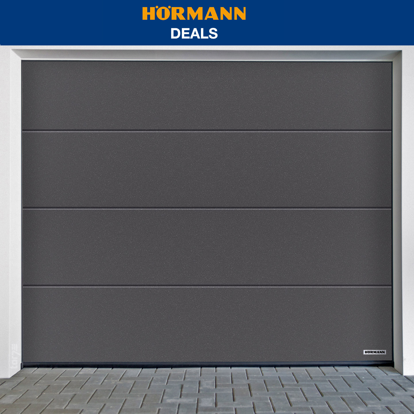 Hörmann garage door RenoMatic L-Ribbed Planar