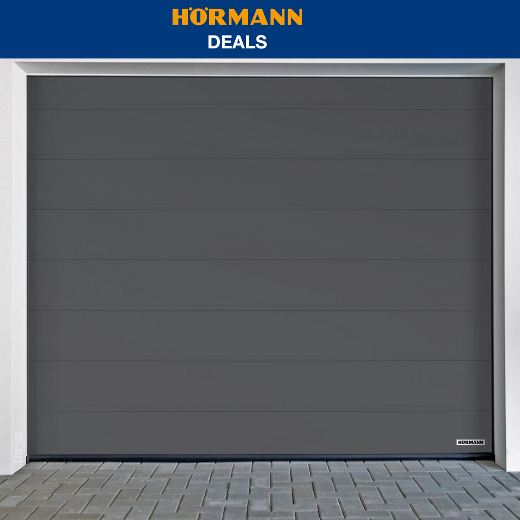 Hörmann garage door RenoMatic M-Ribbed Planar