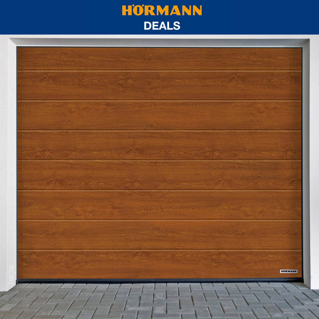 Hörmann garage door RenoMatic M-Ribbed Decocolor