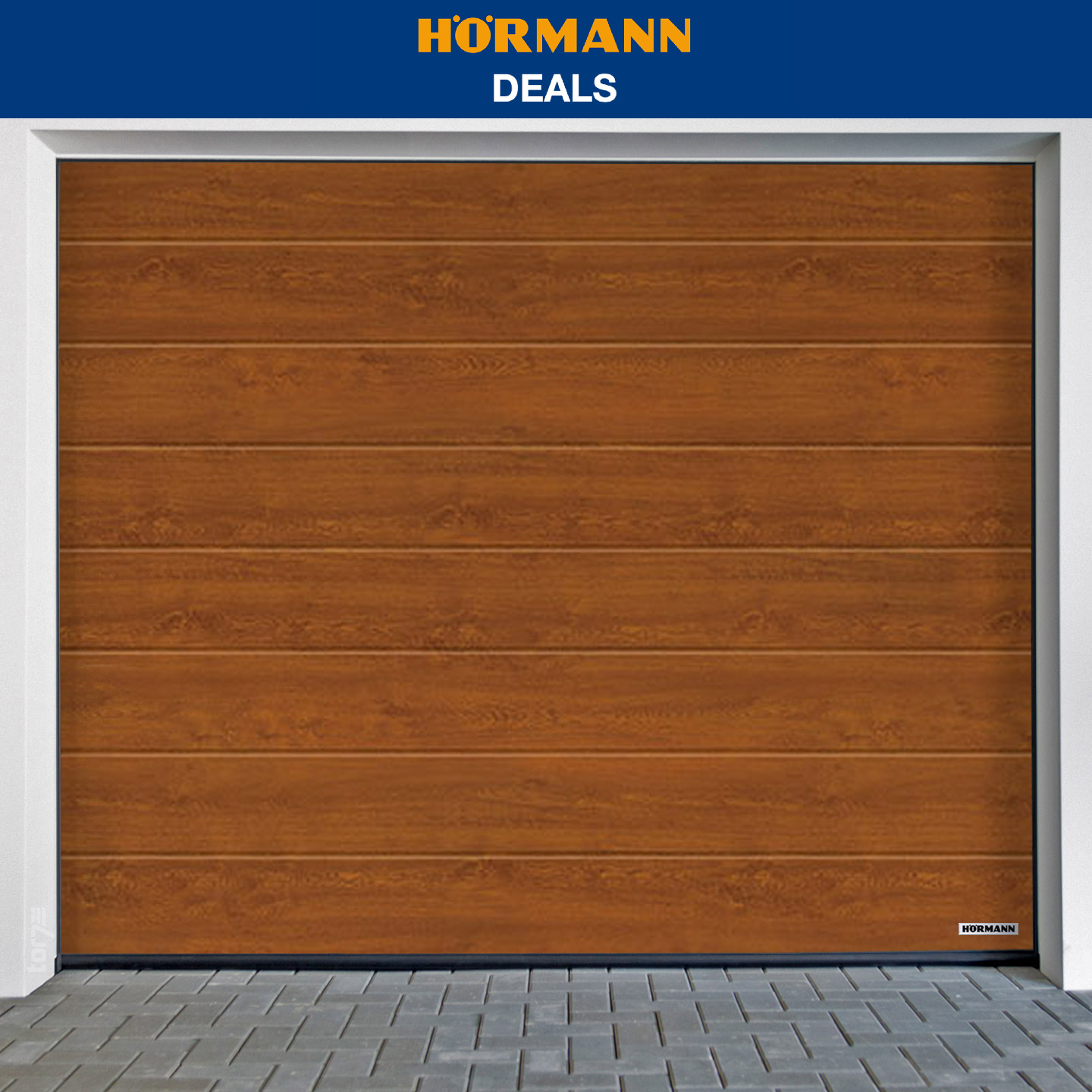 Hörmann garage door RenoMatic M-Ribbed Decocolor