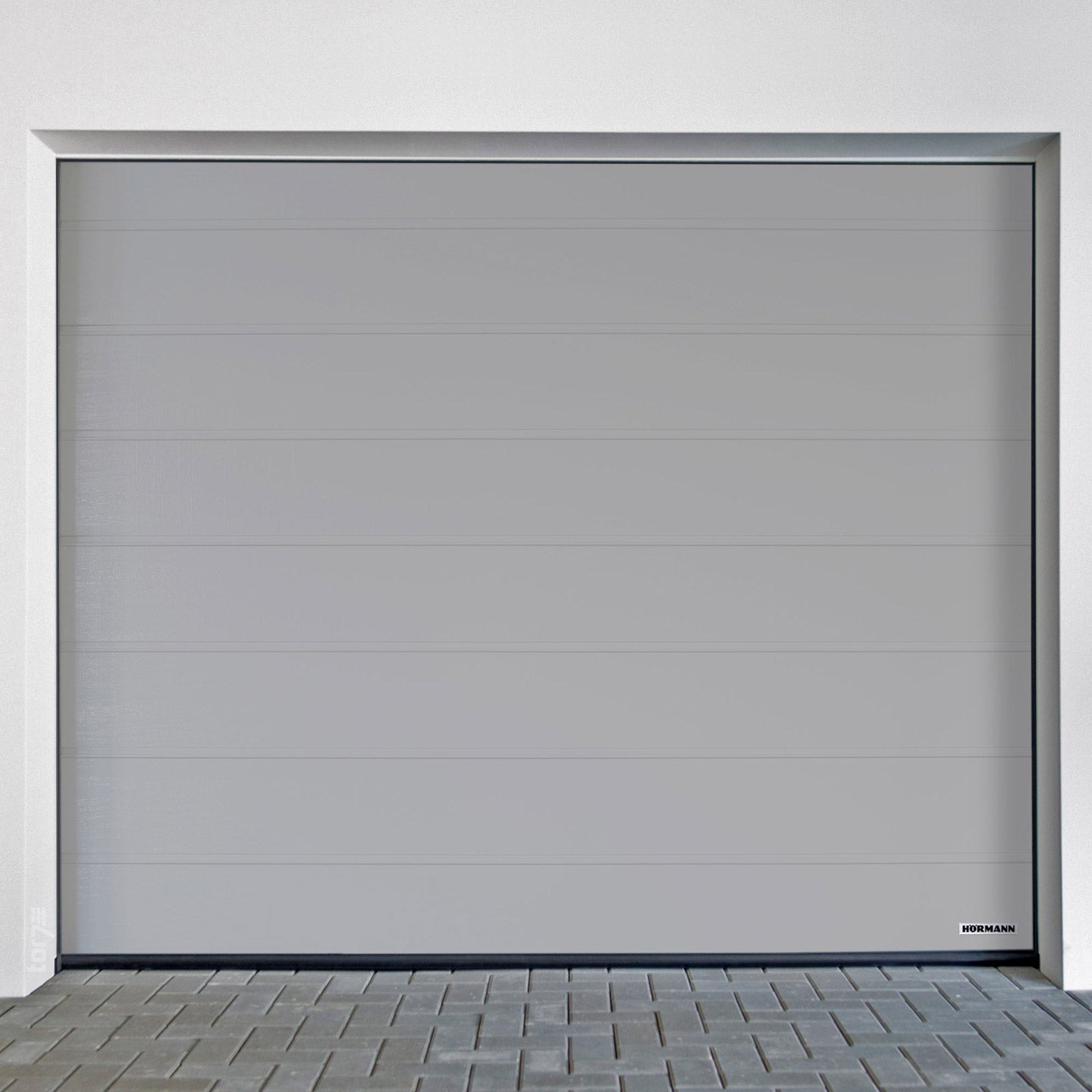 Hörmann garage door RenoMatic M-Ribbed Woodgrain