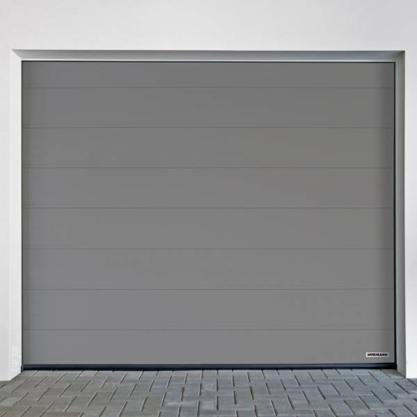 Hörmann garage door RenoMatic M-Ribbed Woodgrain